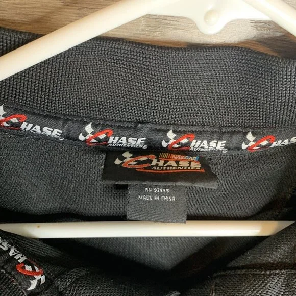 Dale Earnhardt Jr. #88 NASCAR Chase Authentics Polo Shirt - Black/ Red - Size MD - Picture 5 of 10